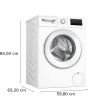 Bosch WAN28255GB 9Kg 1400 Spin Series 4 Washing Machine - White