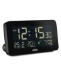 Braun BC10B Digital Alarm Clock With Date, Month And Temperature - Black