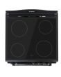 Creda C60CMRBL 59.8cm Electric Rangecooker with Double Oven and Ceramic Hob - Black