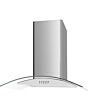 Culina UBSCG60SS 60Cm Curved Glass Cooker Hood Stainless Steel