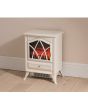 Daewoo HEA1148 White Flame Effect Stove Fire