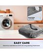 Daewoo HEA1914GE Heated Throw Blanket, Soft Flannel Fur Fleece With Detachable Controller For Machin