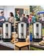Daewoo SDA2871GE 10L Hot Water Dispenser – 40 Cups, High Capacity Stainless Steel Urn