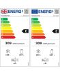 Fridgemaster MS91520EB 91Cm Total No Frost American Fridge Freezer - Black - E Rated