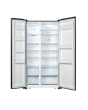 Fridgemaster MS91520EB 91Cm Total No Frost American Fridge Freezer - Black - E Rated