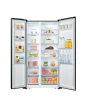Fridgemaster MS91520EB 91Cm Total No Frost American Fridge Freezer - Black - E Rated
