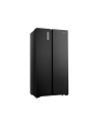 Fridgemaster MS91520EB 91Cm Total No Frost American Fridge Freezer - Black - E Rated