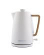 Hamilton Beach HBK01MC Hamilton Beach Scandi 1.7L Kettle Matte Cream With Wood Effect