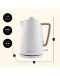 Hamilton Beach HBK01MC Hamilton Beach Scandi 1.7L Kettle Matte Cream With Wood Effect