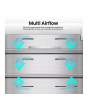 Hisense RF815N4SESE Silver No Frost Fridge Freezer