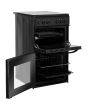 Hotpoint HD5V92KCB 50Cm Black Twin Cavity Cooker With Ceramic Hob