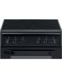 Hotpoint HD5V92KCB 50Cm Black Twin Cavity Cooker With Ceramic Hob