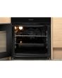 Hotpoint HD5V92KCB 50Cm Black Twin Cavity Cooker With Ceramic Hob