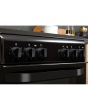 Hotpoint HD5V92KCB 50Cm Black Twin Cavity Cooker With Ceramic Hob