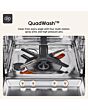 LG DF587HMS 14 Place Ruesteam Quadwash Wifi Connected Dishwasher - Matte Black 