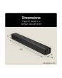 LG SQM1.AGBRLLK 2.0 Channel 40W Black Soundbar Speaker