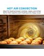 Midea MFO24EME4R118-WH 60Cm Double Oven Cooker With Ceramic Hob - White