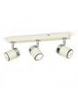 Minisun 18055 Rosie 3 Way Straight Bar Spotlight Cream