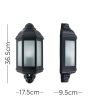 IP44 Wiltshire Outdoor Wall Dusk Till Dawn Lantern Aluminium (20665).