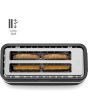 Morphy Richards 245744 Signature Long Slot 4 Slice Toaster - Black