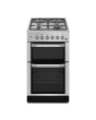 New World NWMID53GS 50Cm Twin Cavity Gas Cooker - Silver