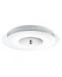 Searchlight 4727-7 Chrome Led Flush Light With Clear & Acid Glass Diffuser