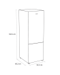 Sensis RFCMF0154ES 54cm No Frost Fridge Freezer Silver