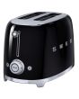smeg TSF01BLUK 2 Slice 50'S Retro Style Black Toaster