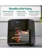 Statesman SKAF05015BK 5L Digital Air Fryer 8 Pre Set Cooking Programes
