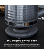 Tower T10077GRY 3Kw 1.7L Saturn Kettle With Quick Boil, Grey And Chrome