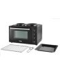 Tower T14044 32L Mini Oven With Hot Plates Black With Silver Accents