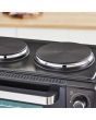 Tower T14044 32L Mini Oven With Hot Plates Black With Silver Accents