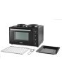 Tower T14044 32L Mini Oven With Hot Plates Black With Silver Accents