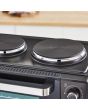 Tower T14044 32L Mini Oven With Hot Plates Black With Silver Accents