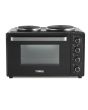 Tower T14044 32L Mini Oven With Hot Plates Black With Silver Accents