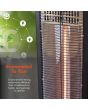 Warmlite WL42013 1Kw Carbon Heater With Oscillation Black
