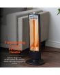 Warmlite WL42013 1Kw Carbon Heater With Oscillation Black