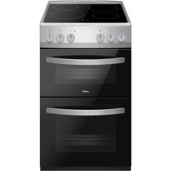 Amica AFC502SS 50Cm Twin Cavity Ceramic - Stainless Steel