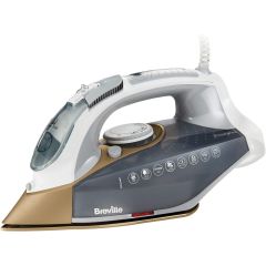 Breville VIN406 2600W Steam Iron, 170G Steam Shot, Multi-Directional Ceramic Soleplate, 400 Ml Water