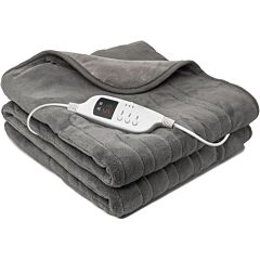 Daewoo HEA1914GE Heated Throw Blanket, Soft Flannel Fur Fleece With Detachable Controller For Machin