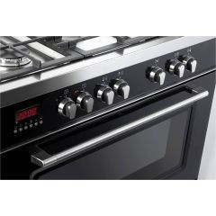 Delonghi D3VR908DF/BL1 90Cm Vintage Dual Fuel Black