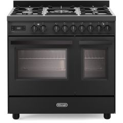 Delonghi PRO 965T GAA 90Cm Anthracite Double Cavity Gas Cooker - Inc Lpg Jets