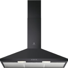 Electrolux LFC319K 90Cm Chimney Hood, 3 Speed Motor, Led Lighting, Black, Charcoal Filter Available 