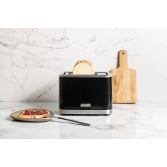 Haden Touch Screen 2 Slice Toaster in Black Finish