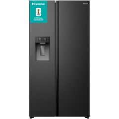 Hisense RS5P528STBE 91Cm Pureflat Total No Frost American Stored Water + Ice - Black