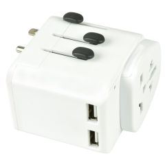 Mercury 429.912UK World Travel Adaptor With Dual USB Port 2.4A