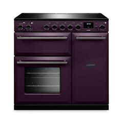 RANGEMASTER 19290 AURA90EIPPLM/YX1 90Cm Aura Induction Range Cooker Plum With Onyx Black Trim