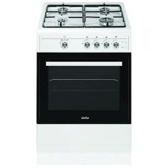 Simfer SIM61GW 60Cm White Single Cavity Gas Cooker