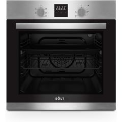 Solt SBISO61DX S/Steel Single Fan Oven - 68L Capacity - A Energy Rating