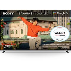Sony K43XR38M2PB.UKA 43" 4K Ultra HD Direct LED Smart Tv, Braiva 3 ii, Google OS
